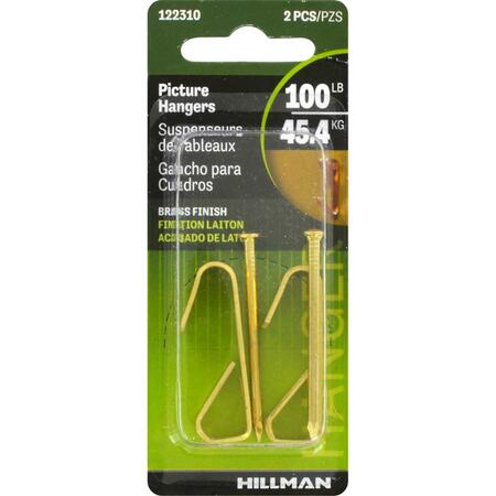 ACEDS 100 lbs Picture Hanger Brass, 10PK 5329933